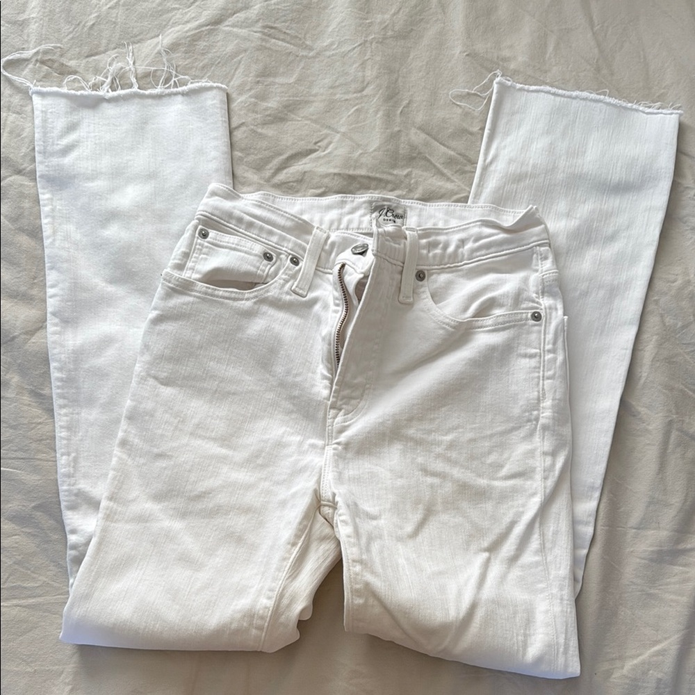 J. Crew Crisp White Denim Pants